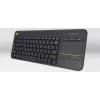 LOGITECH belaidė klaviatūra su jutikliniu kilimėliu K400 Plus – juoda – Qwerty Dutch