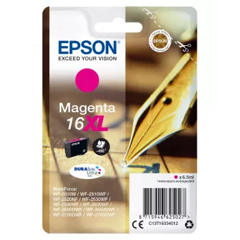 Epson rašalo kasetė 16XL DURABrite Ultra, magenta, vienetinis paketas