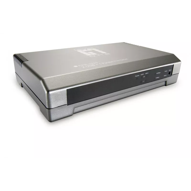 LevelOne FPS-1033 spausdintuvų serveris, 2x USB, 1x Parallel, pilka