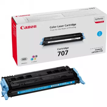Canon 707 original kasetė su toneriais Cian 1 vnt.