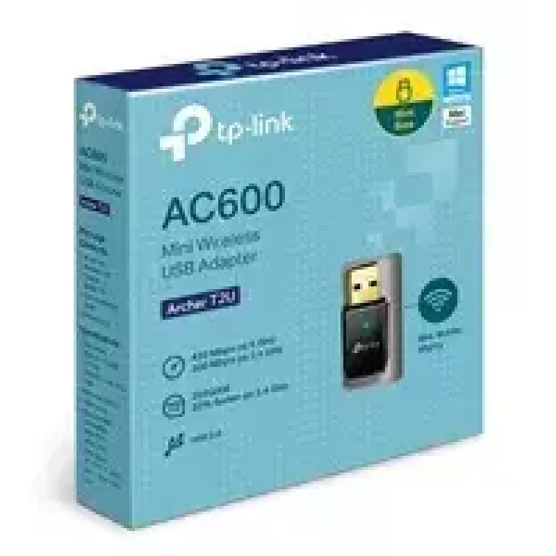 TP-Link Archer T2U AC600 belaidis USB adapteris, dviejų juostų WiFi