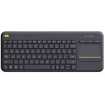 LOGITECH Wireless Touch Keyboard K400 Plus - Juoda - QWERTZ Vokiškas