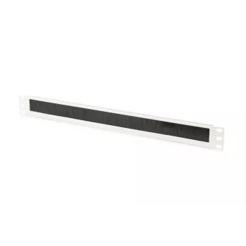 DIGITUS 1U šepečių kabelių valdymo skydelis 44x483x11 mm, šepečio dydis 27x423 mm, pilka (RAL 7035)