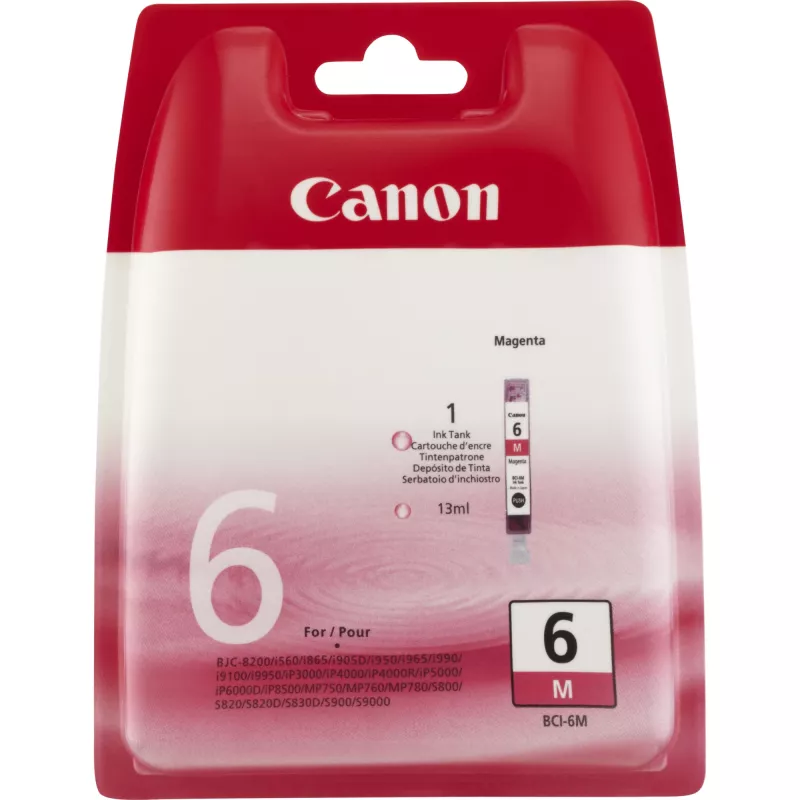 Kasetė rašalinė Canon BCI-6M 4707A002 rausvai violetinė (magenta)