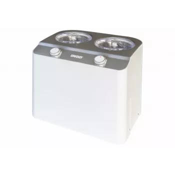 Unold Doppio kompresorinis ledų gaminimo aparatas 2,4 L 250 W satino plieno, baltos spalvos