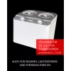 Unold Doppio kompresorinis ledų gaminimo aparatas 2,4 L 250 W satino plieno, baltos spalvos