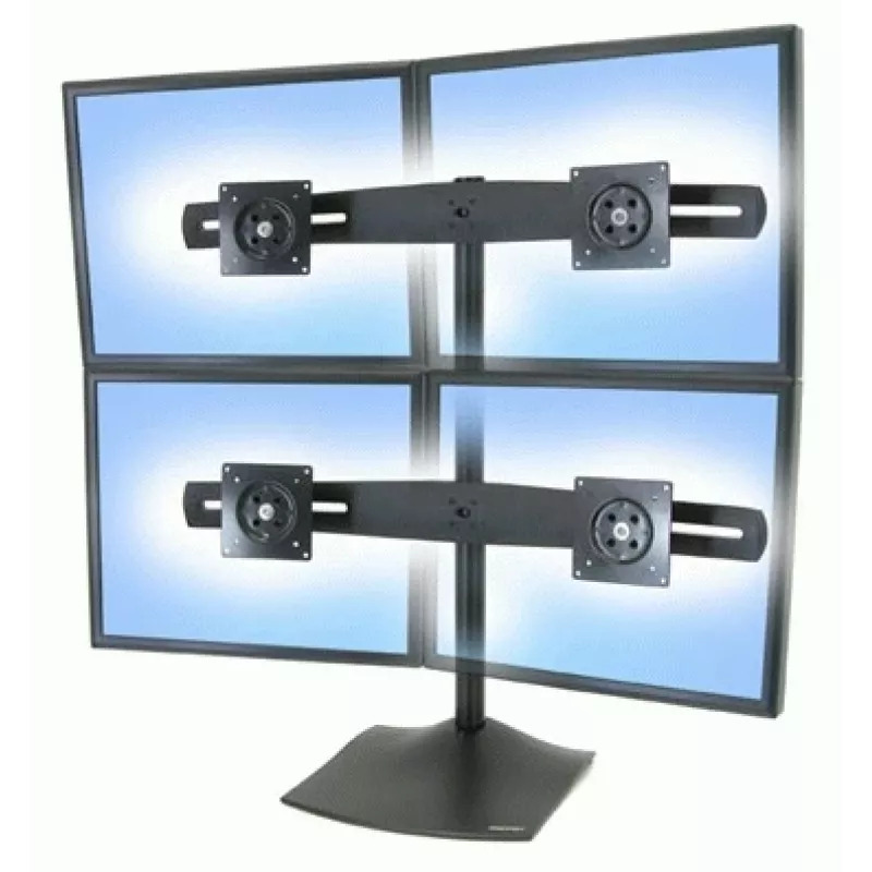 Monitorų stovas Ergotron DS Series DS100 Quad 61 cm Juodas