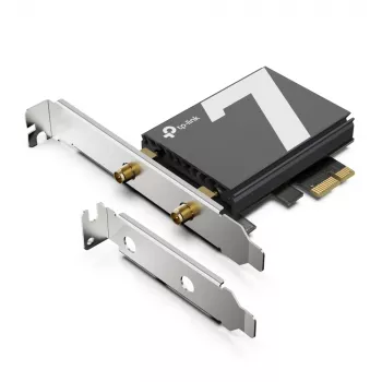 TP-Link Archer BE9300 Wi-Fi 7 Bluetooth 5.4 PCIe adapter, vidinis, belaidis, PCI Express, WLAN / Bluetooth, 9300 Mbit/s, juodas