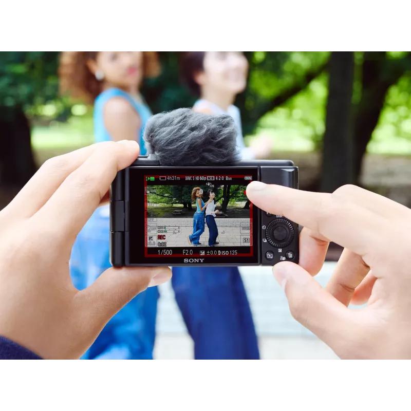 Sony ZV-1F 1 colio kompaktiškas fotoaparatas 20,1 MP Exmor RS CMOS 5472 x 3648 pikseliai Juoda