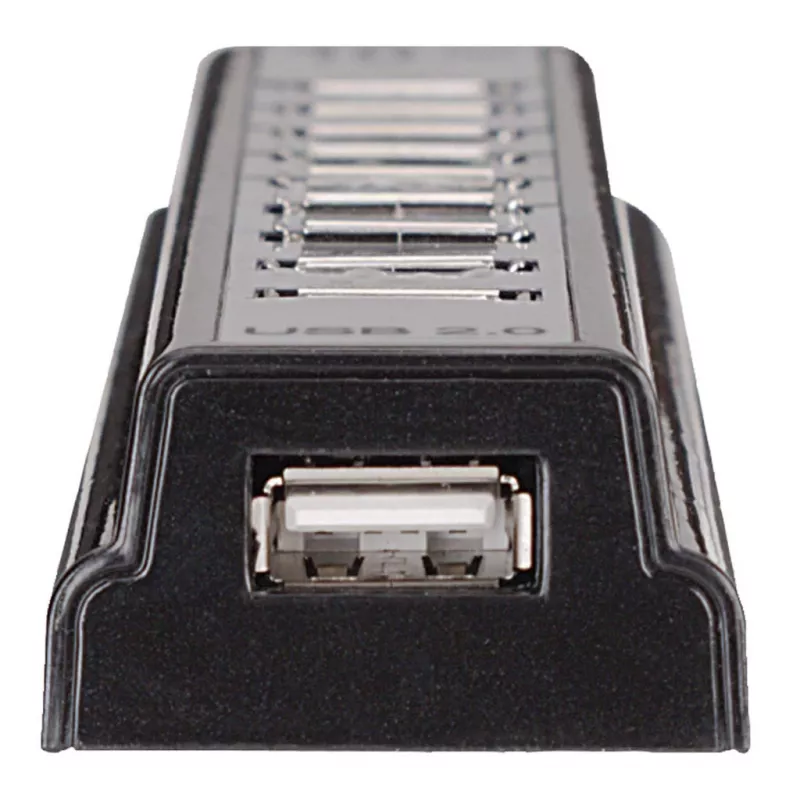 Manhattan USB-A 10 prievadų stalinis USB šakotuvas, 10x USB-A prievadai, 480 Mbps (USB 2.0), maitinamas per USB arba išoriniu maitinimo šaltiniu (neįtrauktas) didesnei galiai prijungtiems įrenginiams