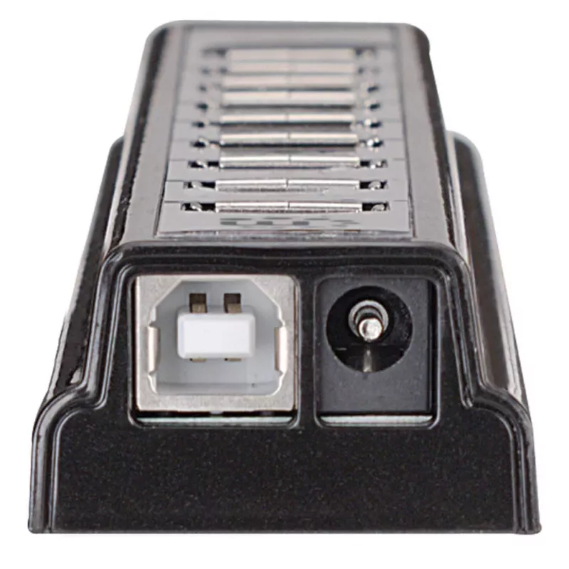 Manhattan USB-A 10 prievadų stalinis USB šakotuvas, 10x USB-A prievadai, 480 Mbps (USB 2.0), maitinamas per USB arba išoriniu maitinimo šaltiniu (neįtrauktas) didesnei galiai prijungtiems įrenginiams
