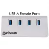 USB skirstytuvas Manhattan 4 prievadų USB-A 3.0