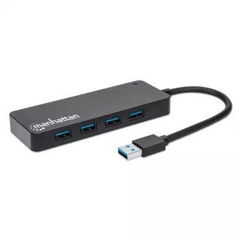 Manhattan USB-A 4 prievadų šakotuvas, 4x USB-A, 5 Gbps (USB 3.2 Gen1), maitinamas per USB