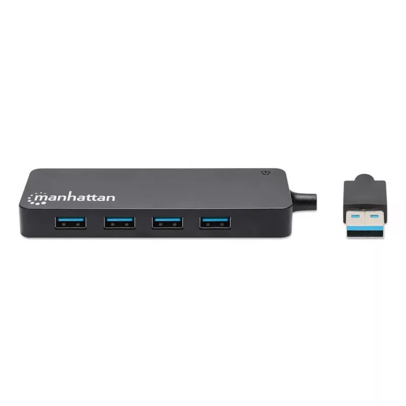 Manhattan USB-A 4 prievadų šakotuvas, 4x USB-A, 5 Gbps (USB 3.2 Gen1), maitinamas per USB