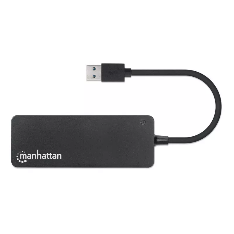 Manhattan USB-A 4 prievadų šakotuvas, 4x USB-A, 5 Gbps (USB 3.2 Gen1), maitinamas per USB