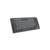 LOGITECH MX Mechanical Mini belaidė apšviesta klaviatūra – grafitas, tylieji lietimui jautrūs mechaniniai jungikliai, QWERTY išdėstymas danų/norvegų/švedų/suomių