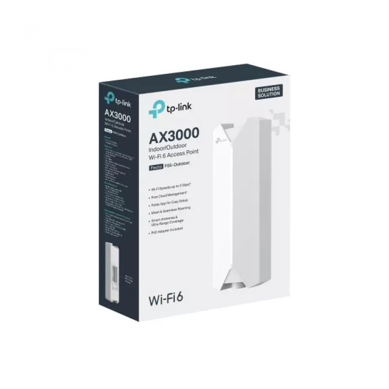 TP-Link Festa F65-Outdoor belaidis prieigos taškas, 3000 Mbit/s, balta, PoE