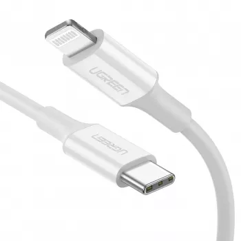 Ugreen 10493 USB-C į Lightning laidas 1 m Baltas
