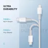 Ugreen 10493 USB-C į Lightning laidas 1 m Baltas