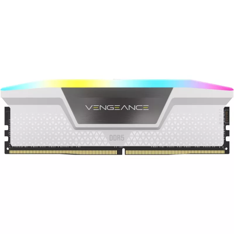 CORSAIR Vengeance RGB 32 GB (2x16 GB) DDR5 6000 MHz CL30 atminties rinkinys - Baltas