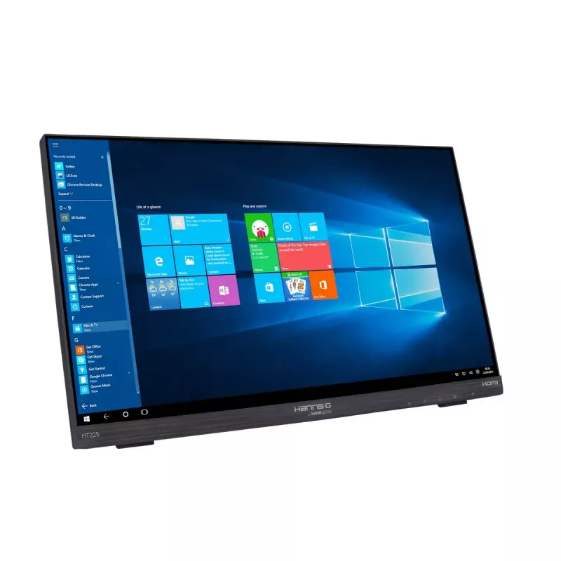 Hannspree HT225HPB kompiuterio monitorius 54,6 cm (21,5 colio) 1920 x 1080 pikselių Full HD LED liečiamas stalinis juodas