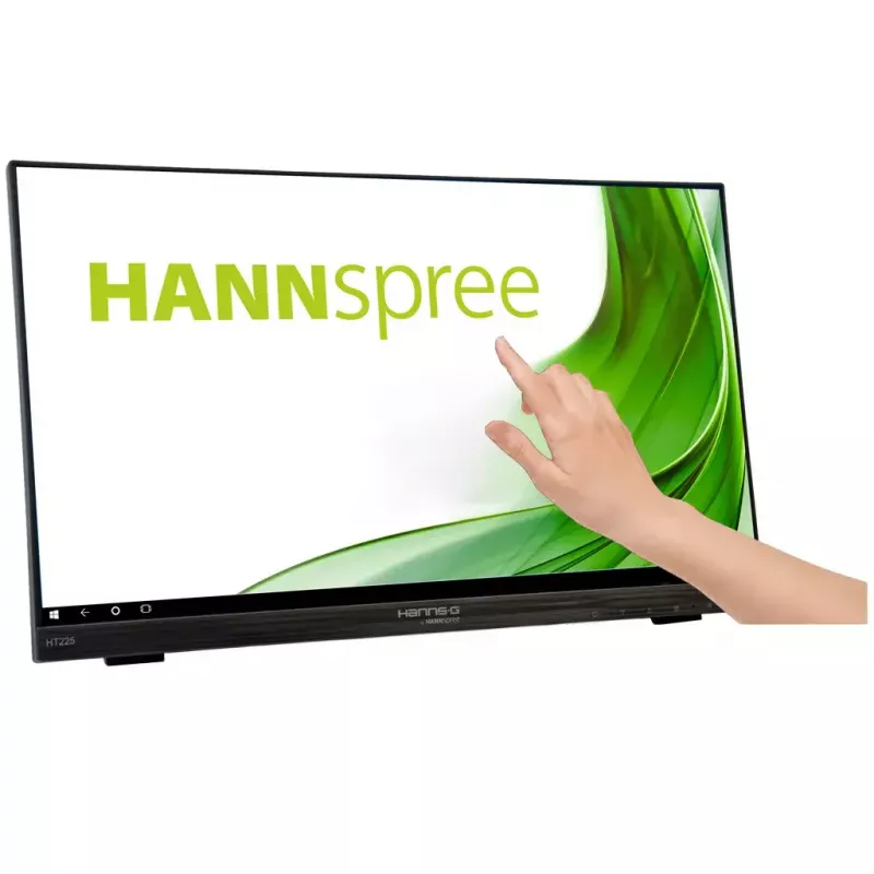 Hannspree HT225HPB kompiuterio monitorius 54,6 cm (21,5 colio) 1920 x 1080 pikselių Full HD LED liečiamas stalinis juodas