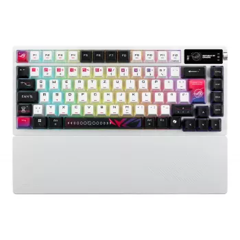 ASUS ROG Azoth X klaviatūra žaidimams USB + RF belaidė + Bluetooth QWERTZ balta
