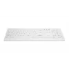 Belaidė RF klaviatūra medicinos įrangai Contour Design Active Key AK-C8100F-FUS-W/GE, QWERTZ išdėstymas, vokiška, balta