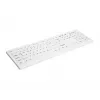 Belaidė RF klaviatūra medicinos įrangai Contour Design Active Key AK-C8100F-FUS-W/GE, QWERTZ išdėstymas, vokiška, balta