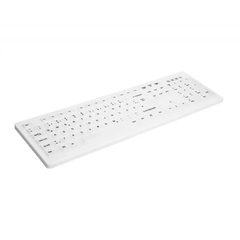 Belaidė RF klaviatūra medicinos įrangai Contour Design Active Key AK-C8100F-FUS-W/GE, QWERTZ išdėstymas, vokiška, balta