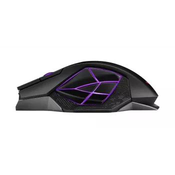 ASUS ROG Spatha X pelė žaidimams, dešinei rankai, belaidė RF + USB Type-C, optinė, 19000 DPI
