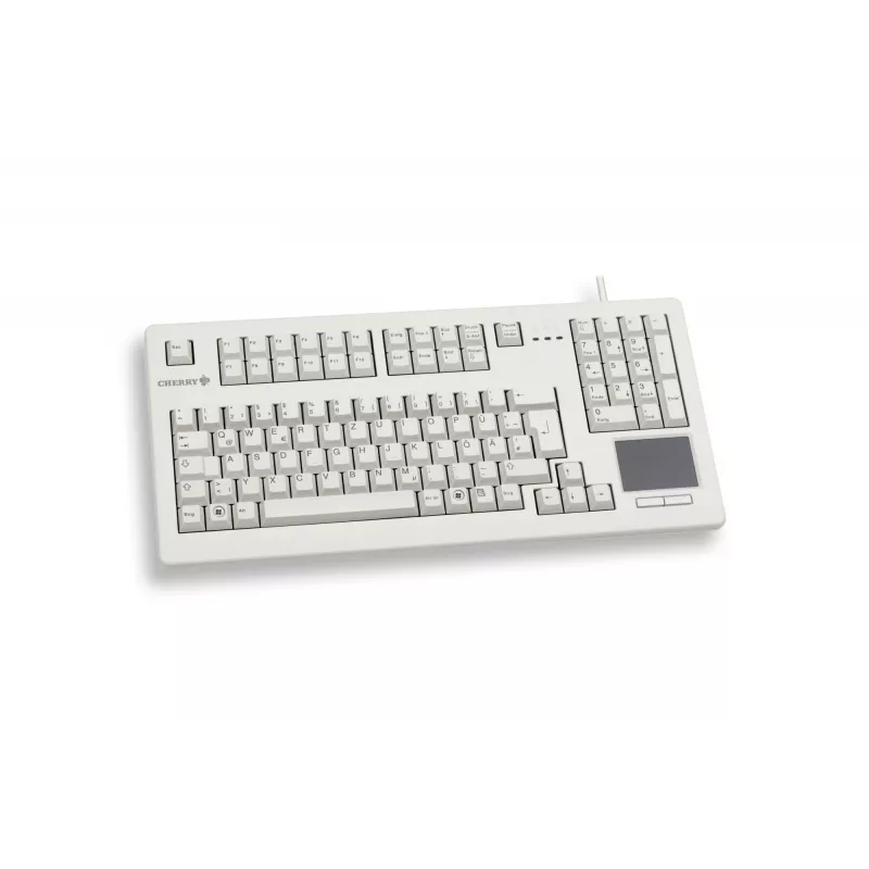 CHERRY TouchBoard G80-1190 klaviatūra, universali USB, QWERTZ vokiškas išdėstymas, pilka