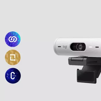 Internetinė kamera Logitech Brio 500 Full HD 4MP USB-C balta