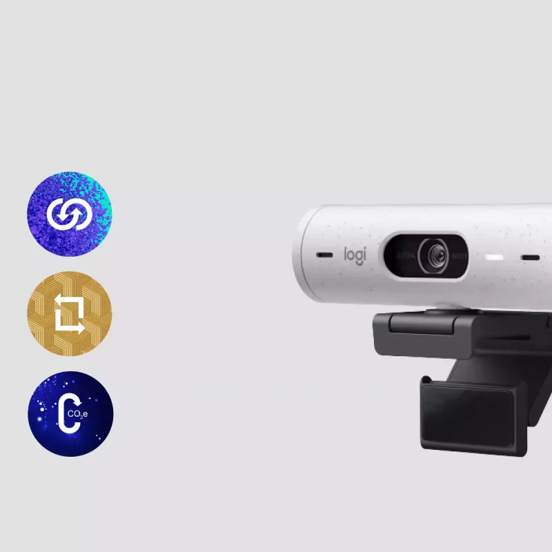 Internetinė kamera Logitech Brio 500 Full HD 4MP USB-C balta