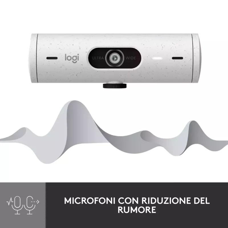 Internetinė kamera Logitech Brio 500 Full HD 4MP USB-C balta