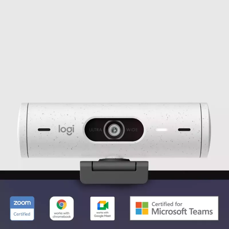 Internetinė kamera Logitech Brio 500 Full HD 4MP USB-C balta