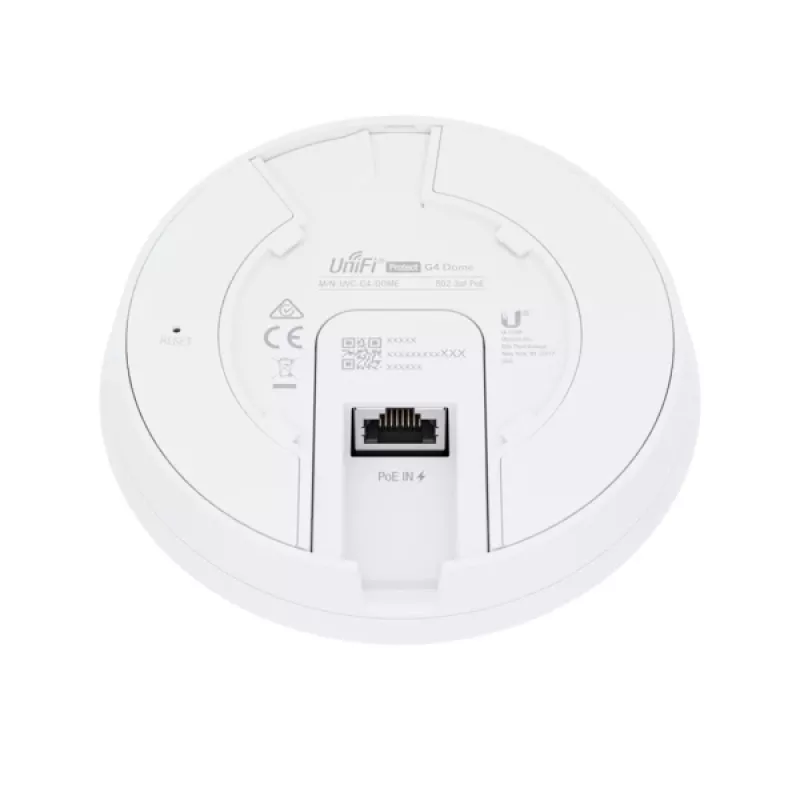 IP apsaugos kupolinė kamera UBIQUITI UVC‑G4‑DOME, 5 MP, lubinė, lauke/patalpose, balta