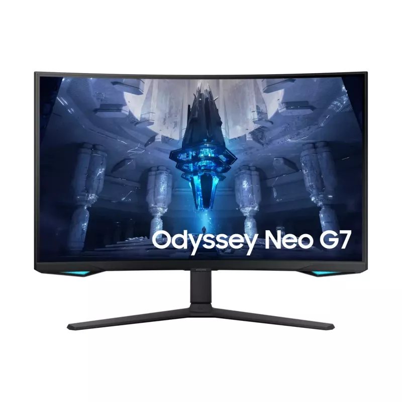 Samsung G75NB 32 colių 4K Ultra HD LED monitorius, lenktas VA ekranas, juodas