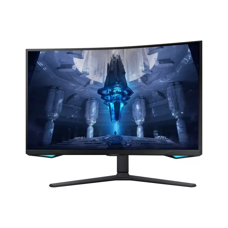 Samsung G75NB 32 colių 4K Ultra HD LED monitorius, lenktas VA ekranas, juodas