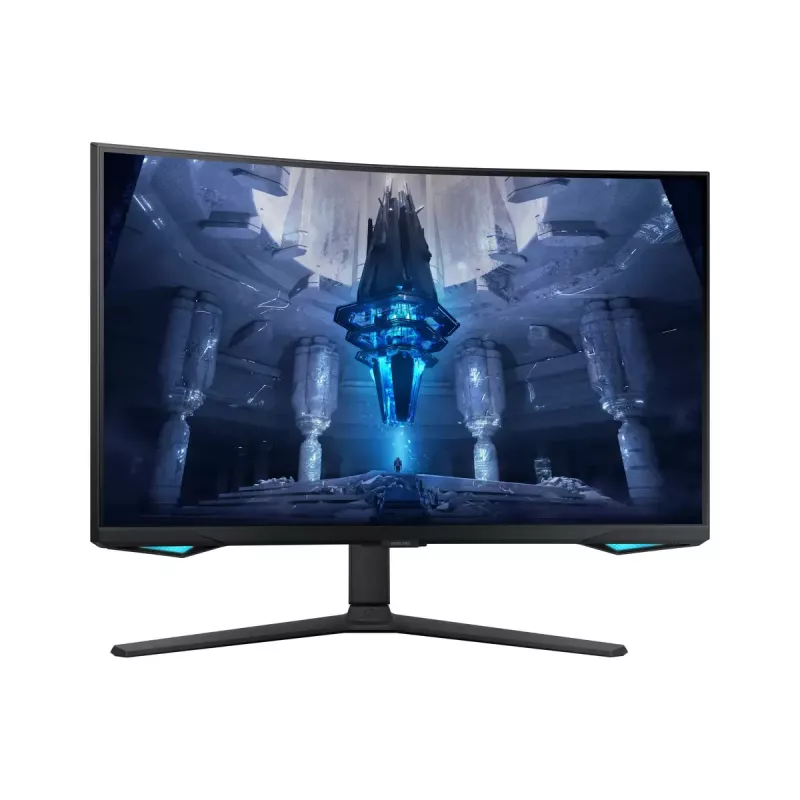 Samsung G75NB 32 colių 4K Ultra HD LED monitorius, lenktas VA ekranas, juodas