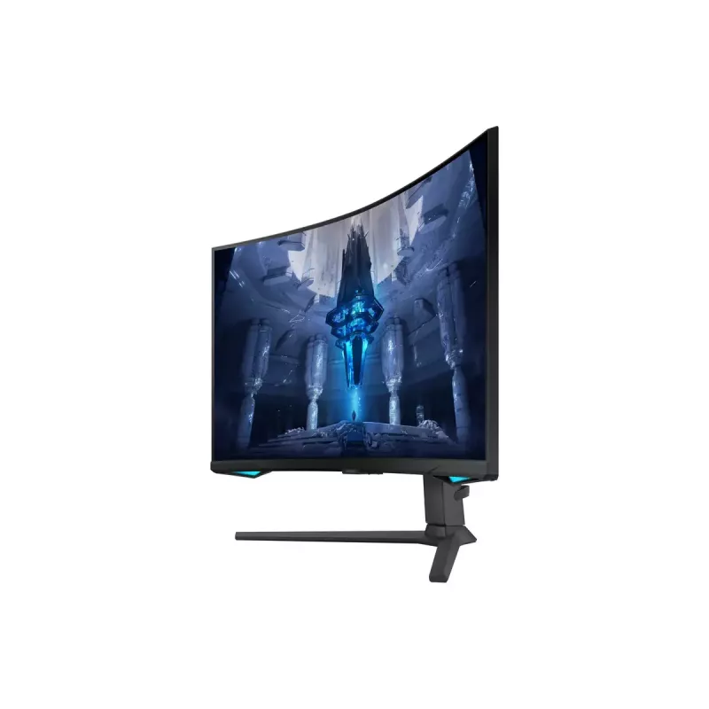 Samsung G75NB 32 colių 4K Ultra HD LED monitorius, lenktas VA ekranas, juodas