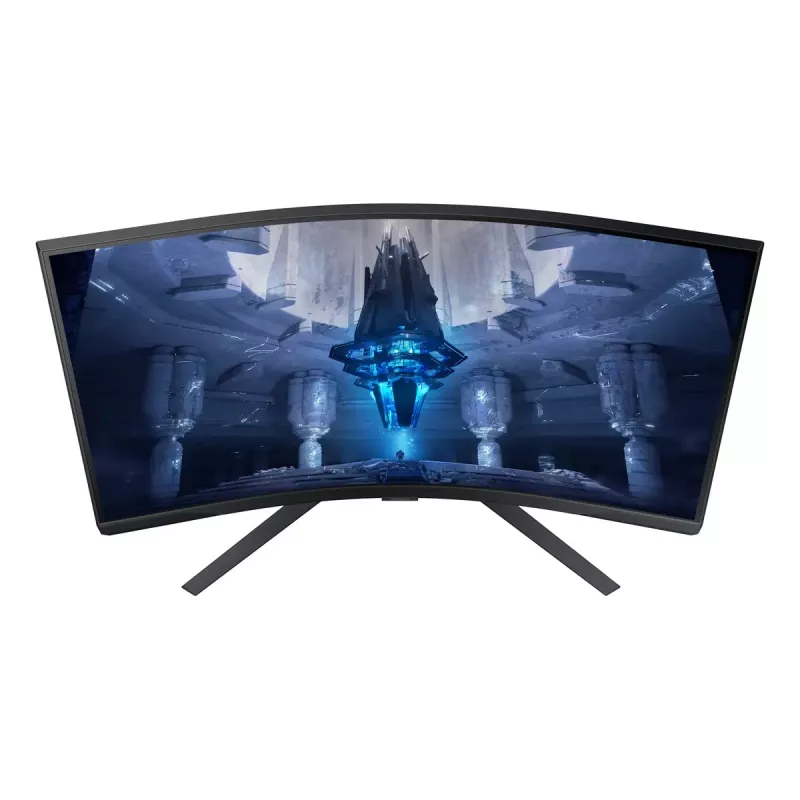 Samsung G75NB 32 colių 4K Ultra HD LED monitorius, lenktas VA ekranas, juodas
