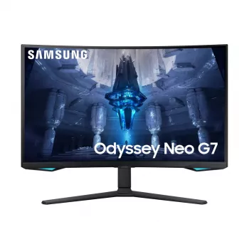 Samsung G75NB 32 colių 4K Ultra HD LED monitorius, lenktas VA ekranas, juodas