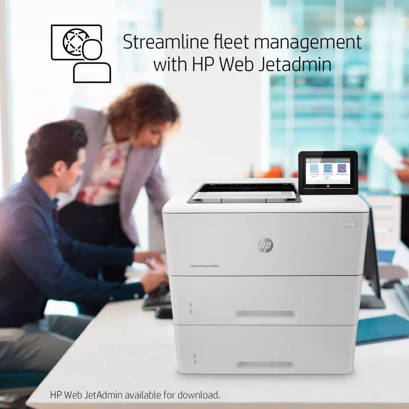 HP LaserJet Enterprise M507x spausdintuvas, lazerinis, 1200 x 1200 DPI, A4, 43 ppm, dvipusis spausdinimas, paruoštas tinklui