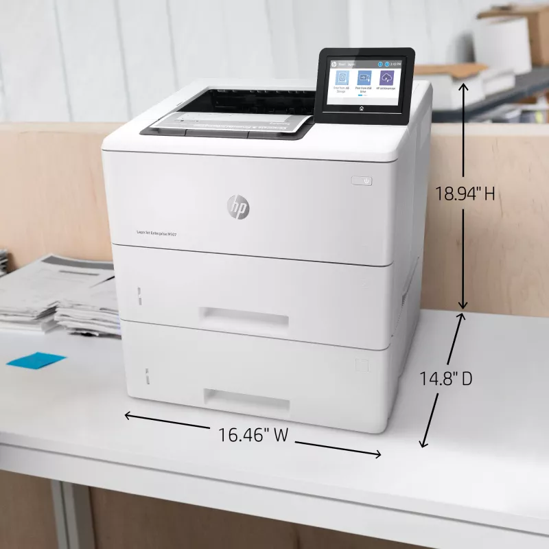HP LaserJet Enterprise M507x spausdintuvas, lazerinis, 1200 x 1200 DPI, A4, 43 ppm, dvipusis spausdinimas, paruoštas tinklui