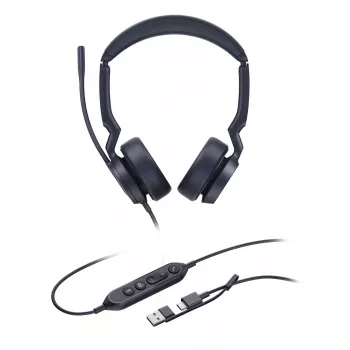 Yealink UH44 Dual Teams USB-C/A ausinės su mikrofonu