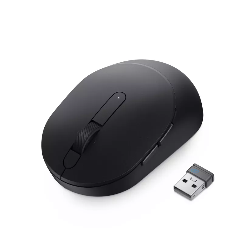 DELL Pro Plus Compact Mouse MS5120W – Juoda, Ambidekstrinė, Optinė, RF belaidis + Bluetooth, 1600 DPI