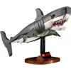 Statybinis žaislas LEGO Ideas 21350 Jaws rinkinys – 1497 dalių, 3 minifigūrėlės, valtis ir ikoniškas ryklys, rekomenduojamas amžius 18+