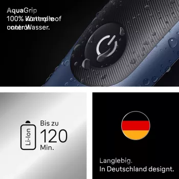 Plaukų kirpimo mašinėlė Braun AIO7540 juoda mėlyna Lithium-Ion 120 min