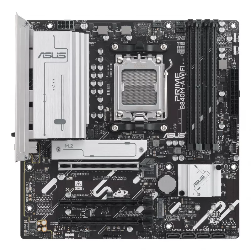 Motininė plokštė ASUS PRIME B840M-A WIFI AMD B840 Socket AM5 micro ATX